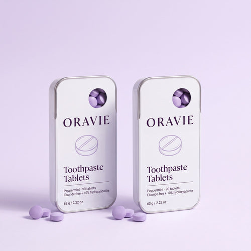 2 ORAVIE Toothpaste Tablets tins